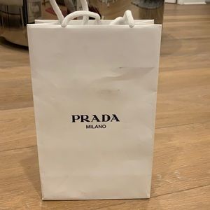 Prada small paper shopping bag